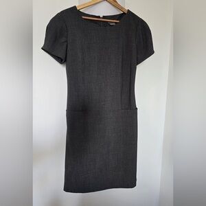 Ann Taylor Charcoal Midi Dress